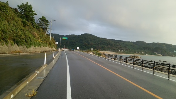 石川県_国道249号線_輪島の様子｜あおぶさモーターサイクル