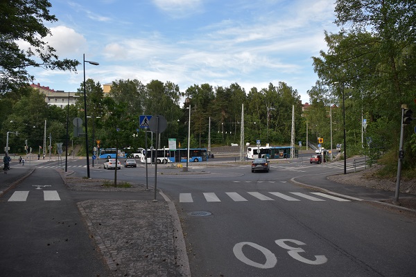 ヘルシンキ市内の道路