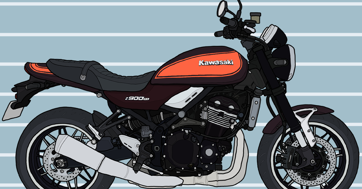 カワサキ バイク ネイキッド Z900RS キャンディートーンブラウン×キャンディトーンオレンジ 2018年式
