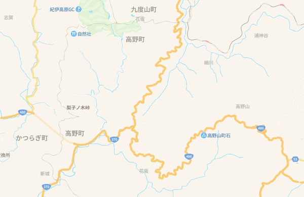 日本地図 和歌山県