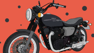 カワサキ バイク W800 STREET メタリックフラットスパークブラック×メタリックマットグラファイトグレー