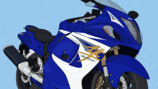 スズキ メガスポーツ バイク GSX1300R HAYABUSA 2014年式 パールビガーブルー×パールグレッシャーホワイト