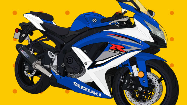 スズキ バイク SS スーパースポーツ GSX-R750 イラスト